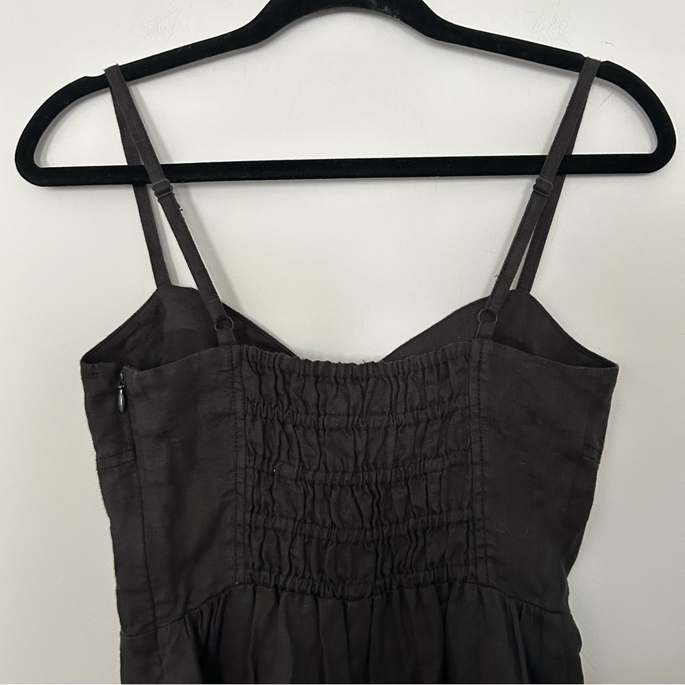 Madewell Black Sleeveless Wide-Leg Linen Jumpsuit 2023 - Picture 8 of 11